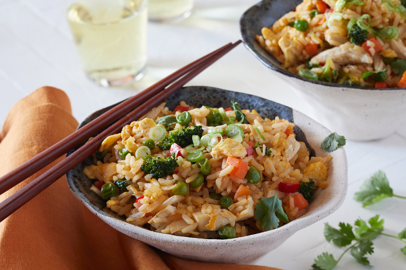 chicken and coriander fried rice