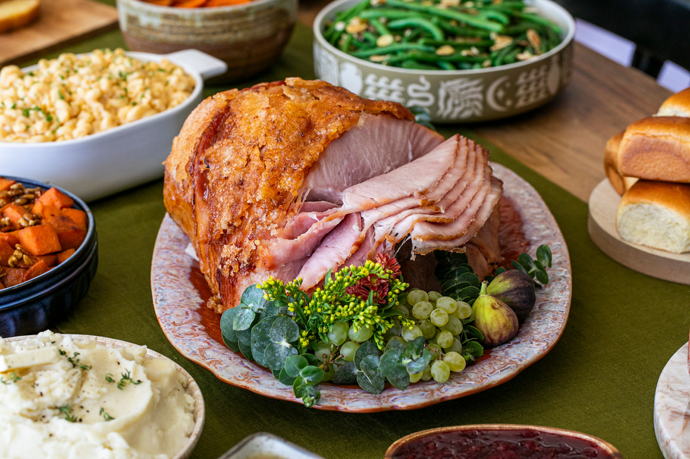 maple glazed ham