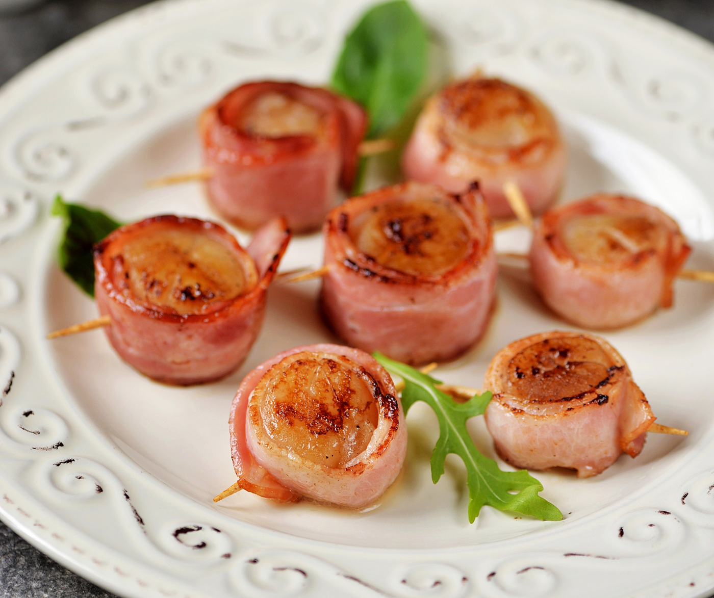 bacon wrapped scallops