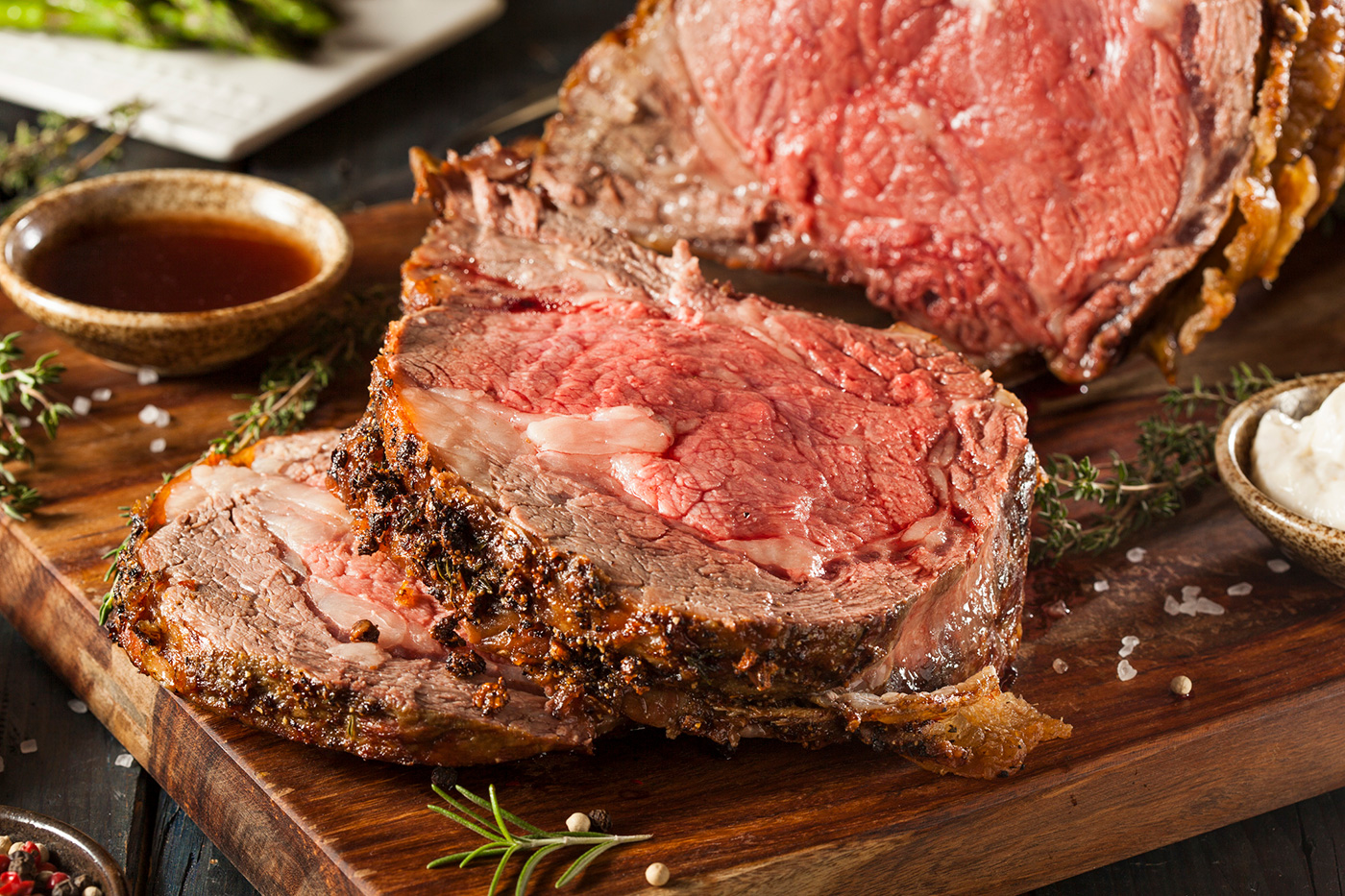 garlic herb crusted prime rib