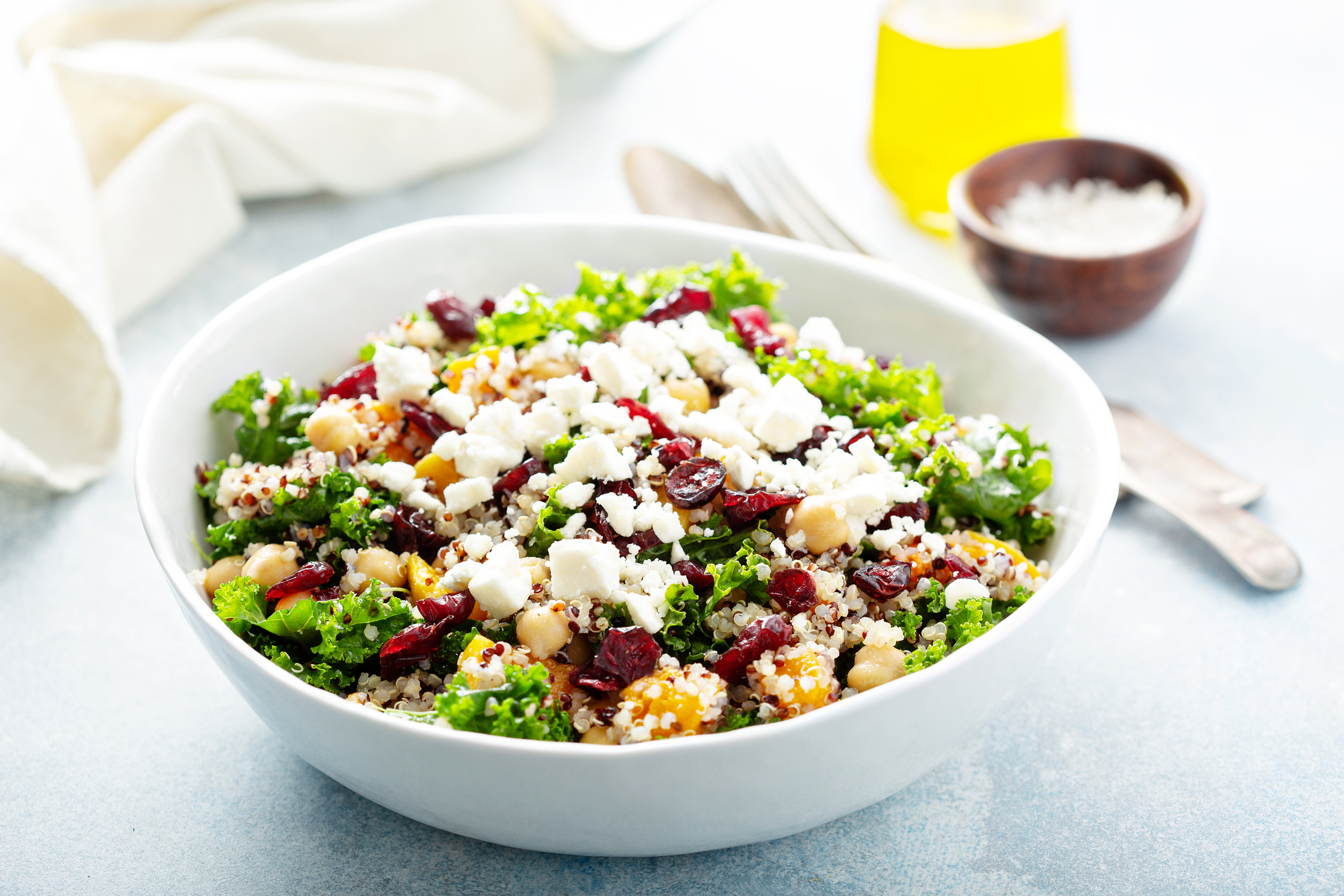 quinoa & goat cheese salad
