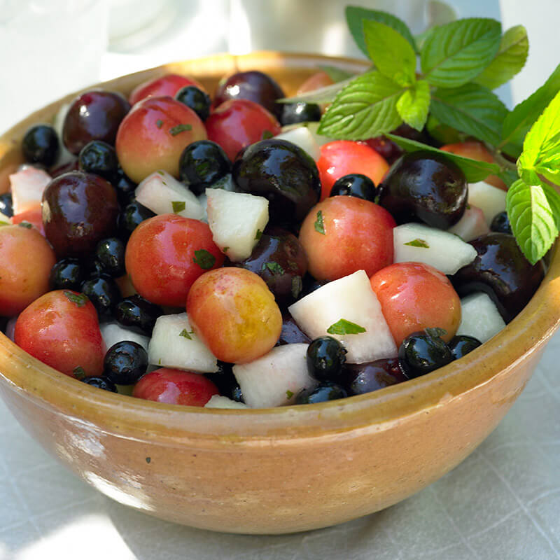 red, white & blue salad