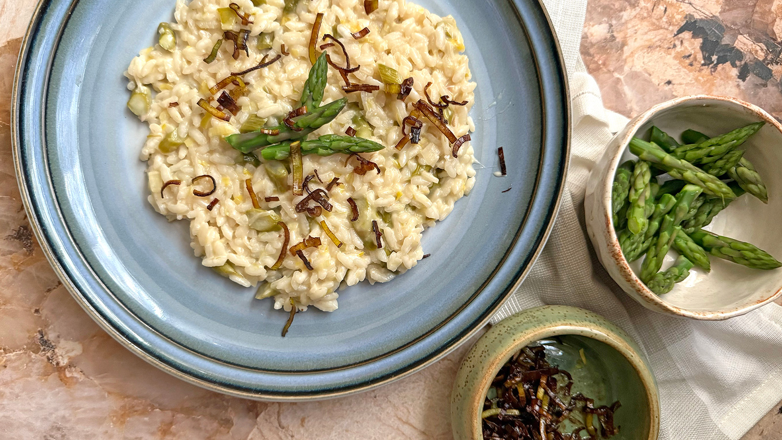 Creamy Asparagus & Leek Risotto