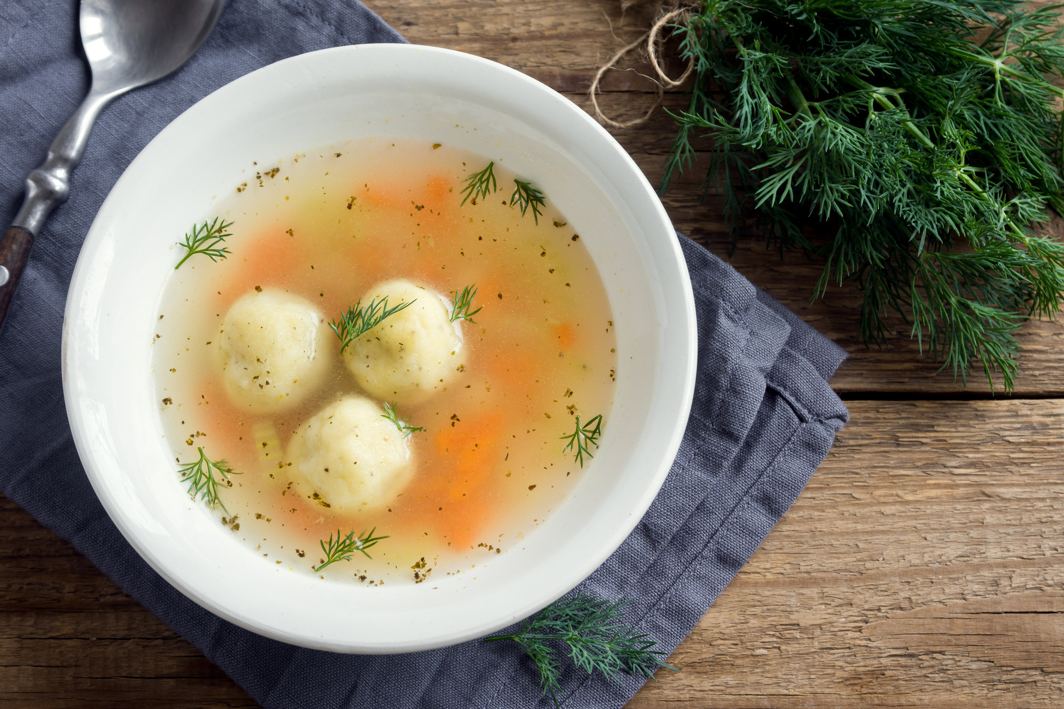 vegan matzo ball soup
