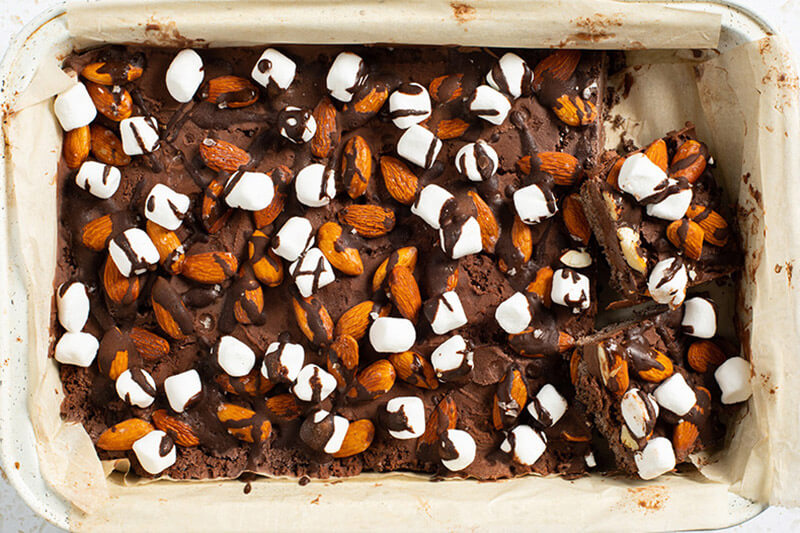 rocky road ice cream bars