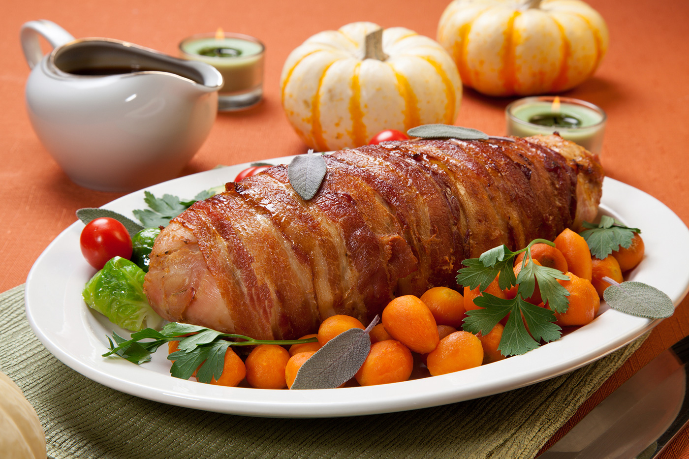 bacon wrapped turkey breast