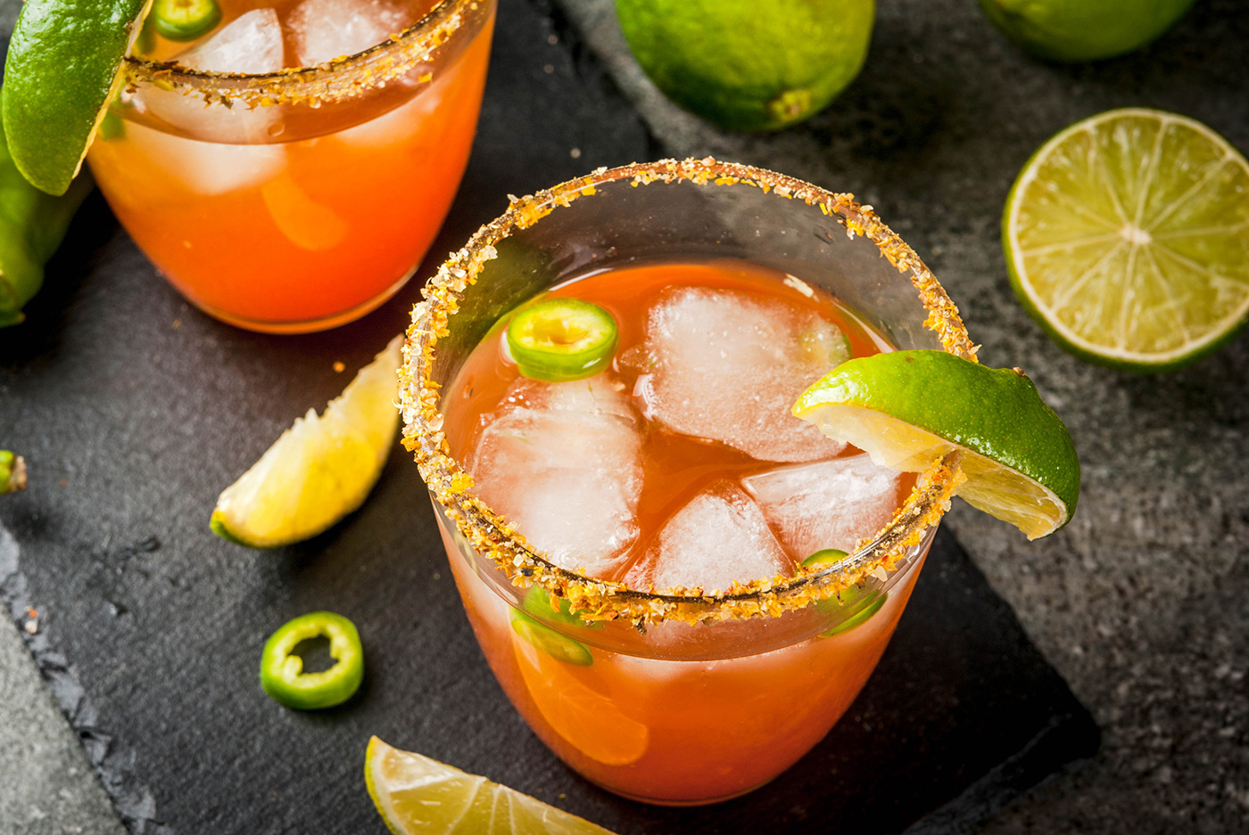 spicy hatch michelada