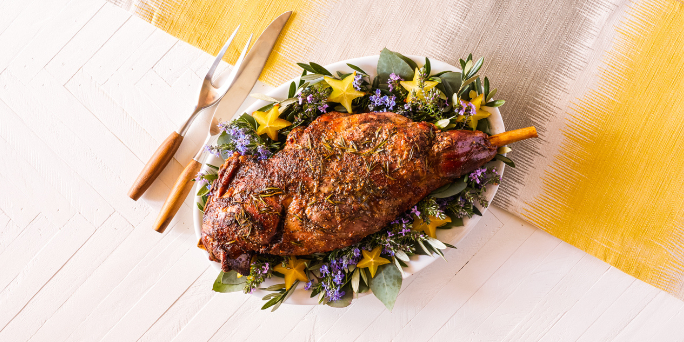 classic herb roasted leg of lamb