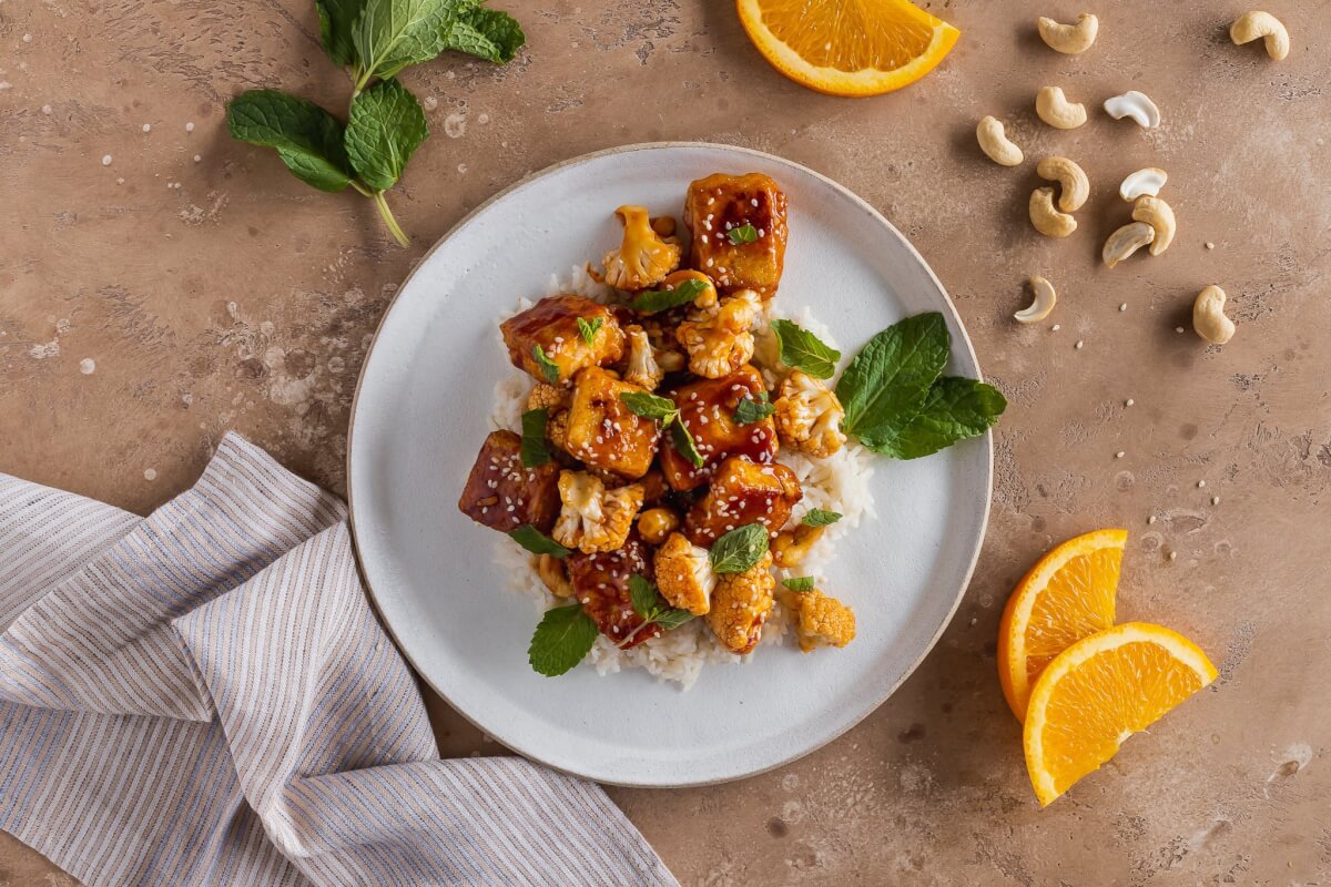 bragg's orange cashew tofu