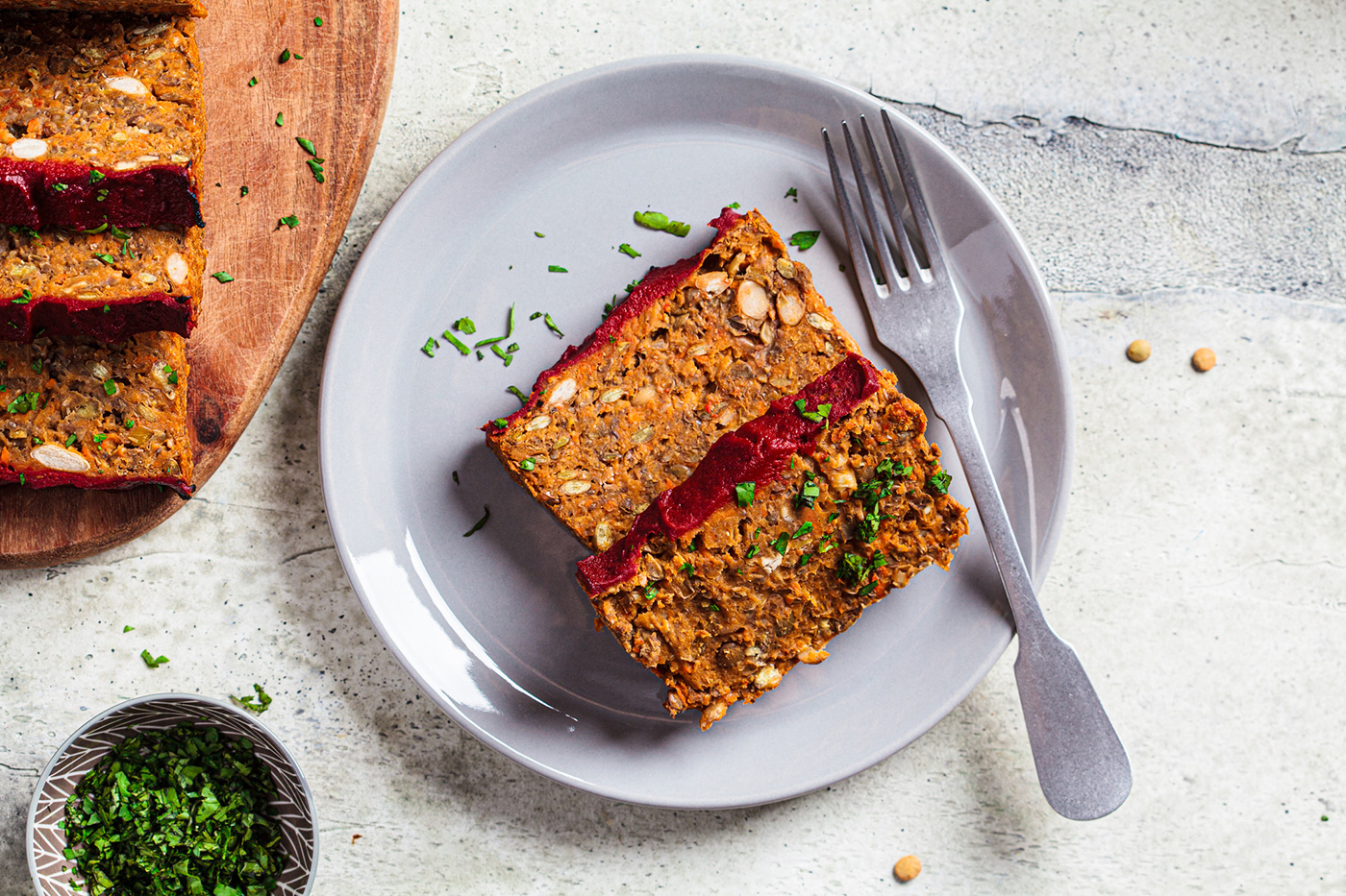 vegan lentil meatloaf