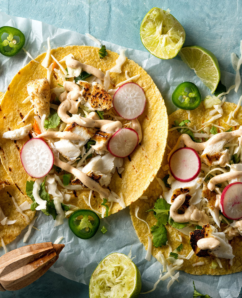 Halibut Baja Tacos