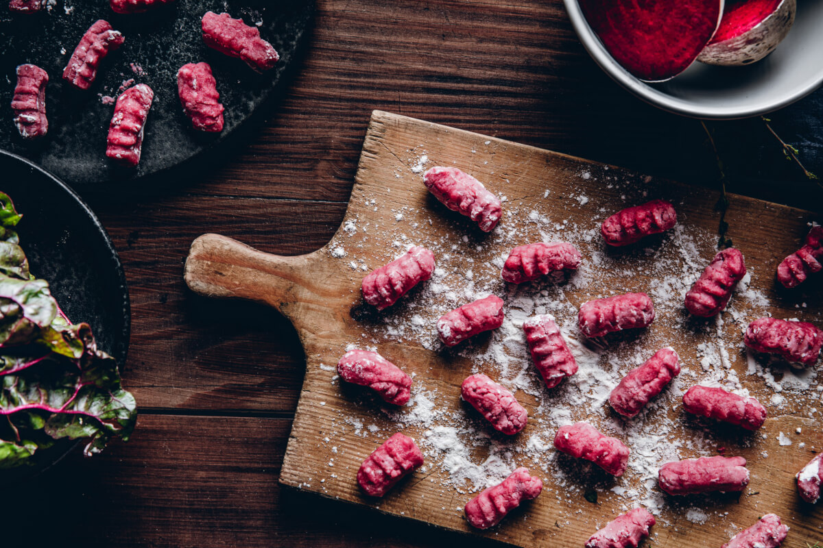 colorful gnocchi